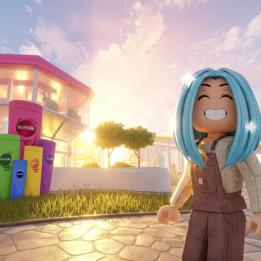 Sunsilk Hair Care Lab tycoon game on Roblox where players build and manage virtual hair salons