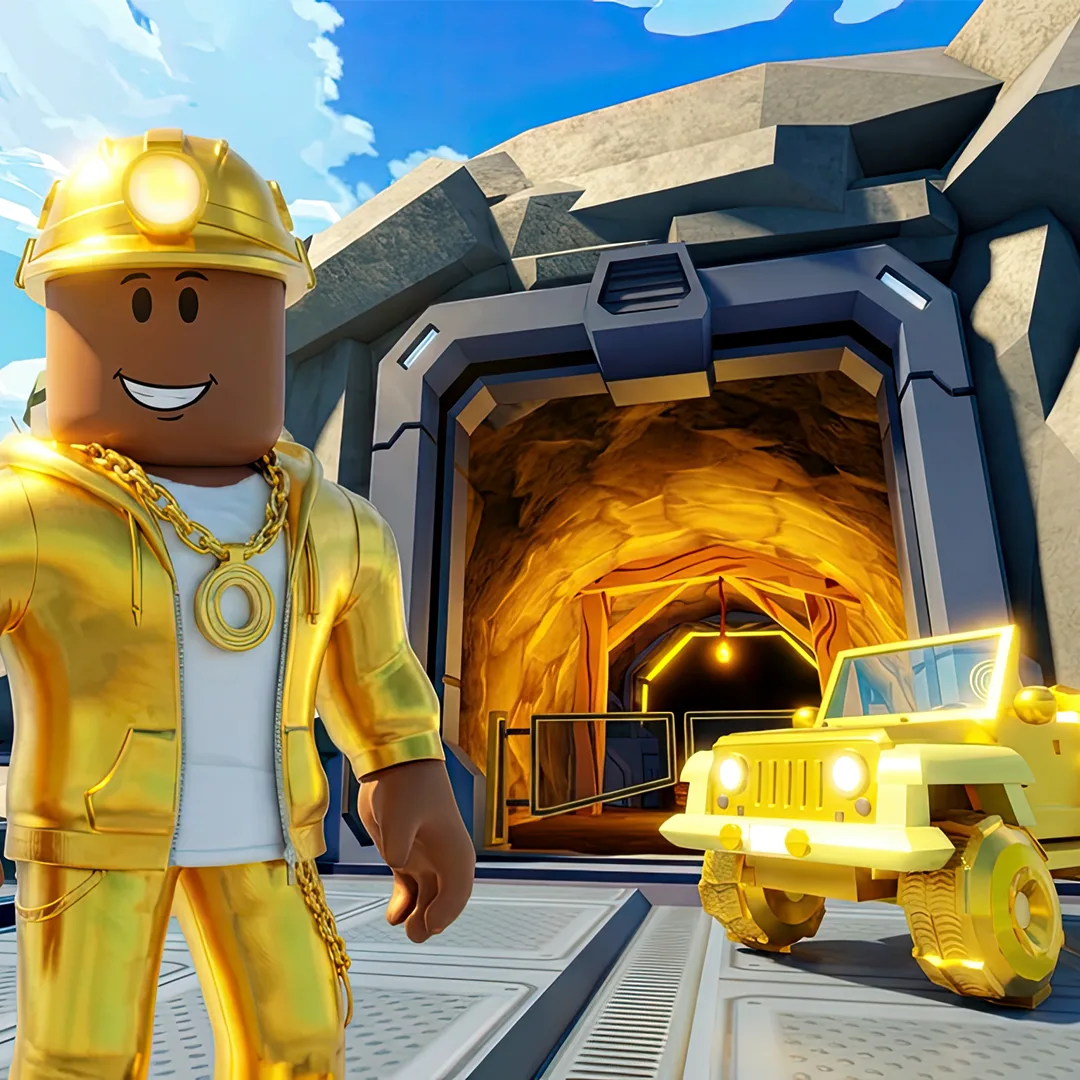 Gold Hunters adventure game on Roblox featuring ancient mine exploration and gold discovery gameplay